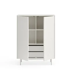 SIERRA Buffet haut en bois 2 portes 2 tiroirs