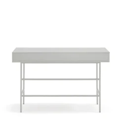 SIERRA Bureau 2 tiroirs en bois et métal L120cm