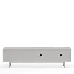 SIERRA Meuble TV 2 portes, 3 tiroirs en bois L180cm