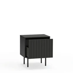 SIERRA Table de chevet 1 porte 2 tiroirs en bois
