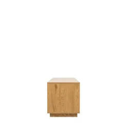 SINCE Meuble tv 2 tiroirs, 2 niches en bois L180cm