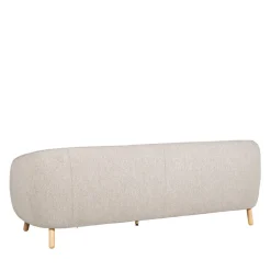 SINCLAIR Canapé 3 places en tissu bouclette