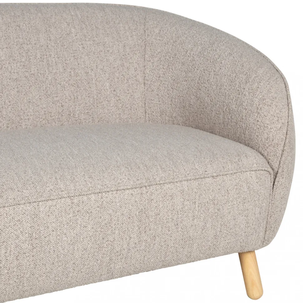SINCLAIR Canapé 3 places en tissu bouclette