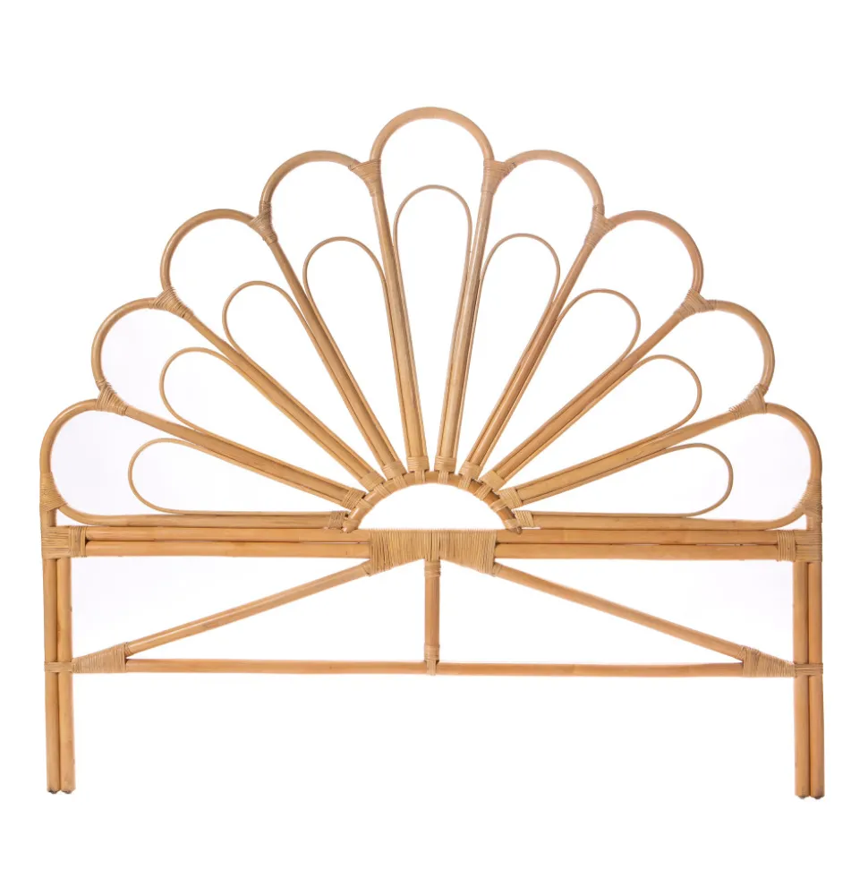 SINGARAJA Tête de lit design en rotin 160cm