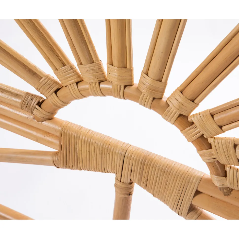 SINGARAJA Tête de lit design en rotin 160cm