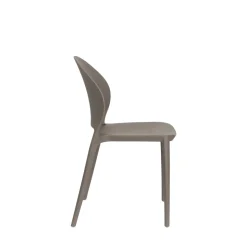SJOERD Lot de 4 chaises intérieur et extérieur en plastique