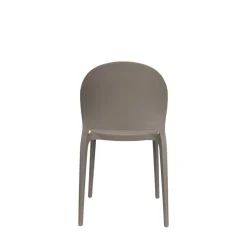 SJOERD Lot de 4 chaises intérieur et extérieur en plastique