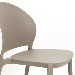 SJOERD Lot de 4 chaises intérieur et extérieur en plastique