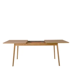 SKOLL Table à manger extensible 4 à 8 personnes 150-200x80cm