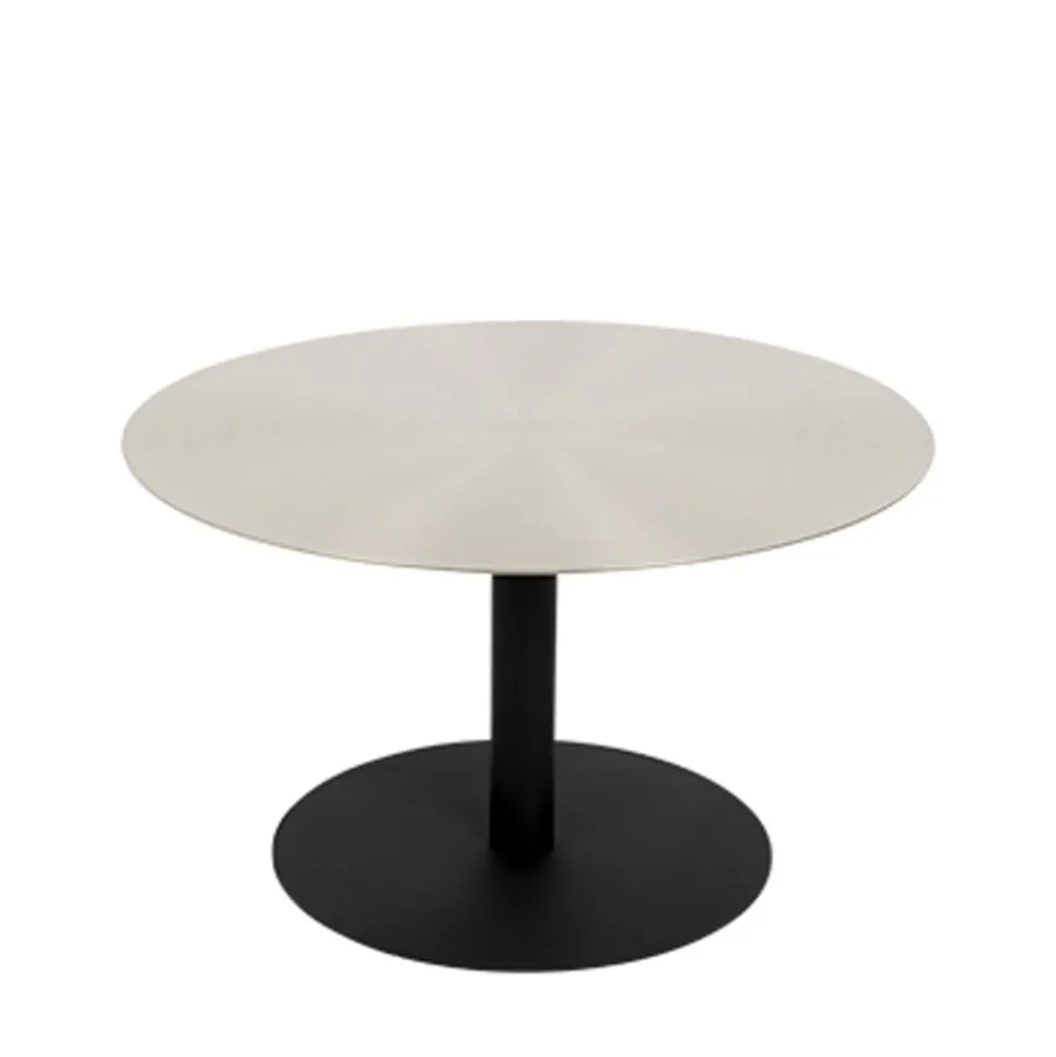 SNOW Table basse ronde en métal brossé ø60cm