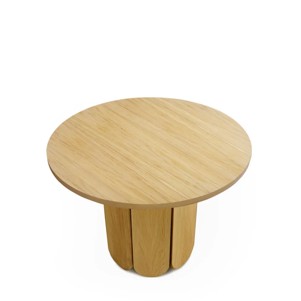 SOFT Table à manger 4 personnes ronde en bois
