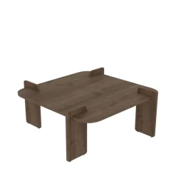 SOLENI Table basse en bois 90x90cm