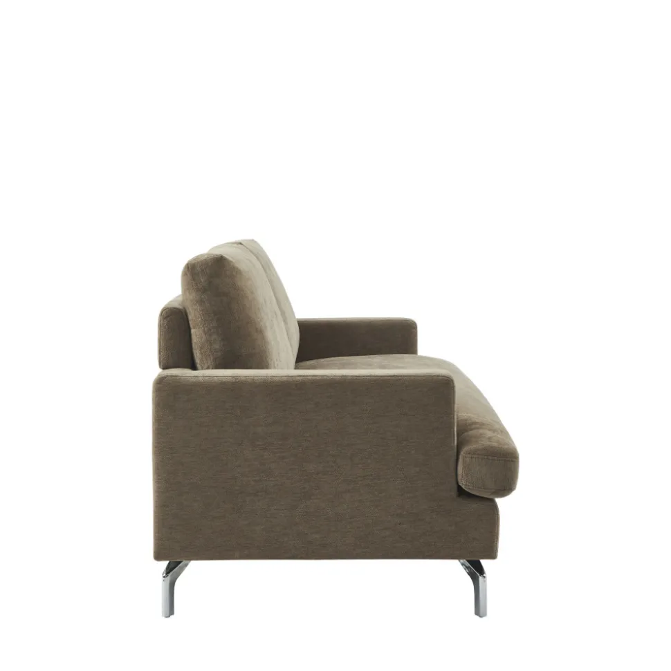 SOPHIE Canapé 3 places en tissu pieds chrome
