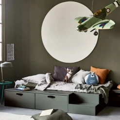 STAGE Lit avec multiples rangements en bois