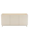 STANLEY Buffet 3 portes en bois et métal L160cm