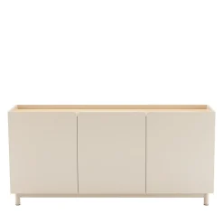 STANLEY Buffet 3 portes en bois et métal L160cm
