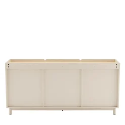 STANLEY Buffet 3 portes en bois et métal L160cm