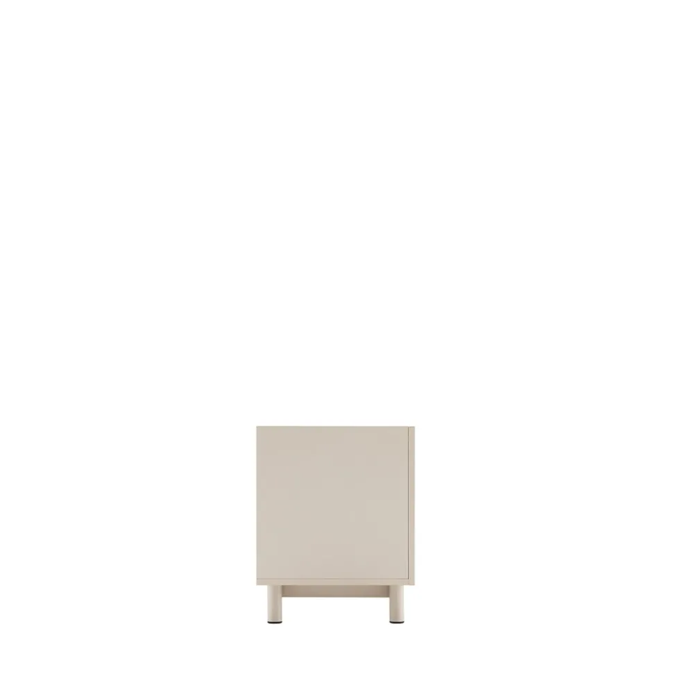 STANLEY Meuble TV 2 portes en bois et métal L160cm