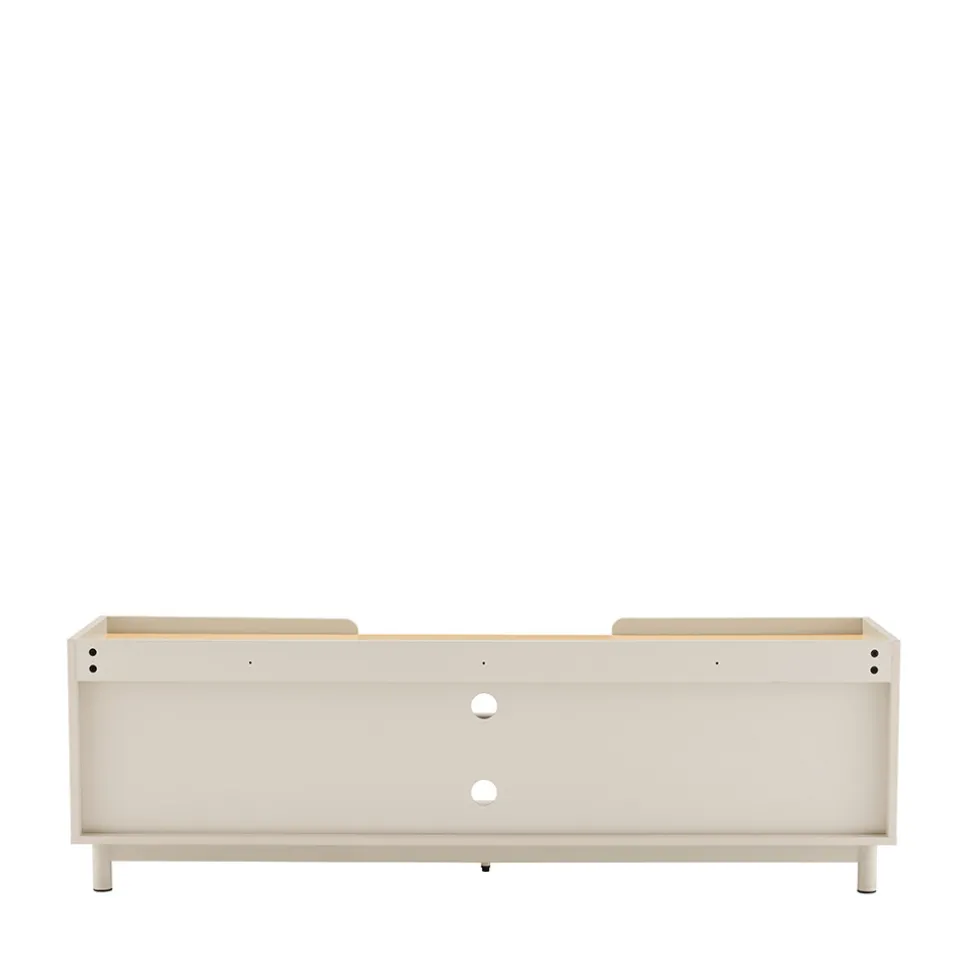 STANLEY Meuble TV 2 portes en bois et métal L160cm