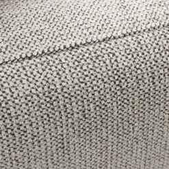 STEFFEN Canapé droit 3 places en tissu et pieds chrome