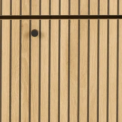 STORO Meuble à chaussures 3 portes en bois et métal L71,6cm