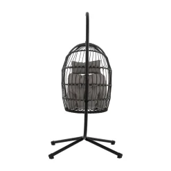 SULLY Fauteuil œuf suspendu de jardin en corde et acier traité
