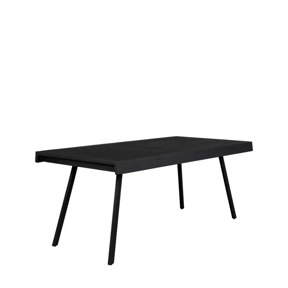 SURI Table à manger 4 personnes en teck recyclé et métal