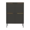 SWITCH Buffet haut en bois 4 portes H128cm