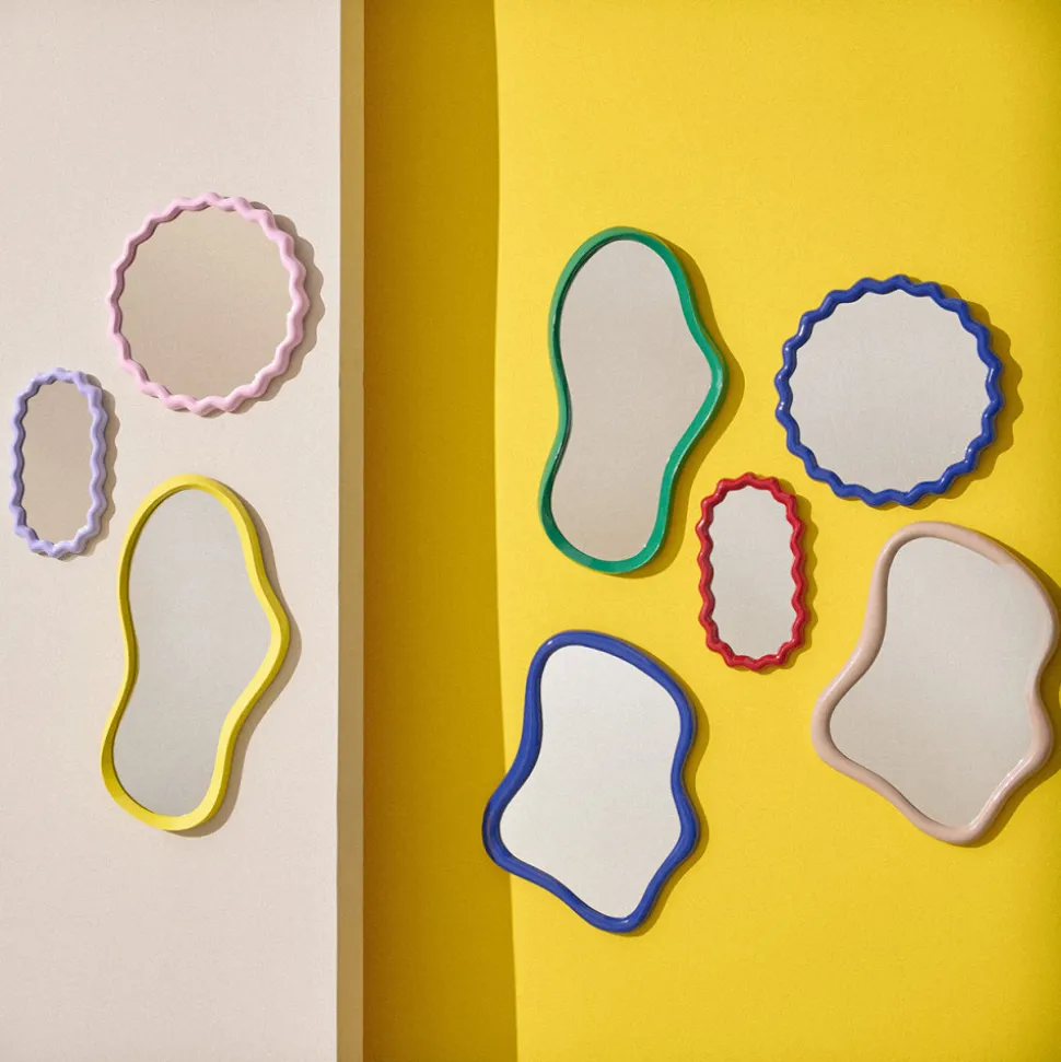 TARENTE Miroir de forme organique 54x40cm