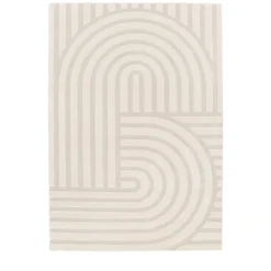 TARNA Tapis contemporain à motif géométrique