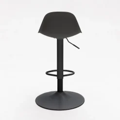 TEBAR Lot de 2 chaises de bar réglables en simili et métal H61-83cm