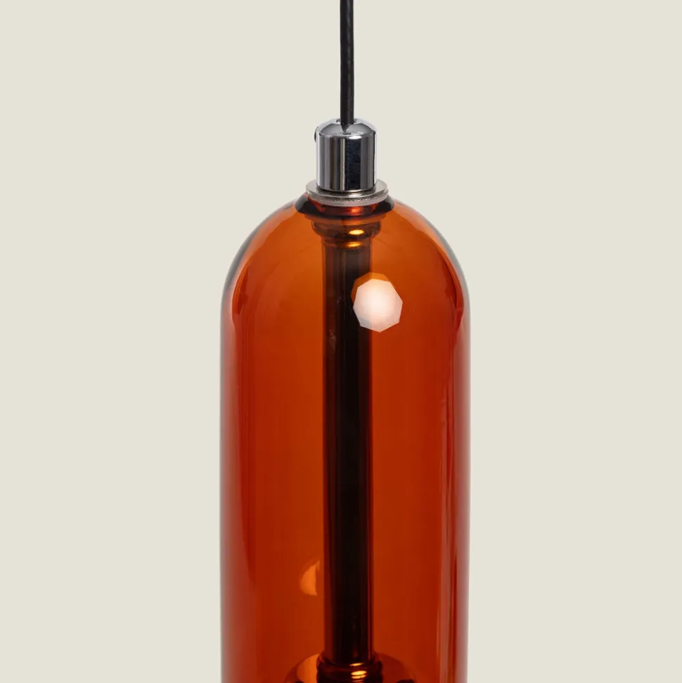 TIMO Suspension en verre avec LED intégrée ø15cm