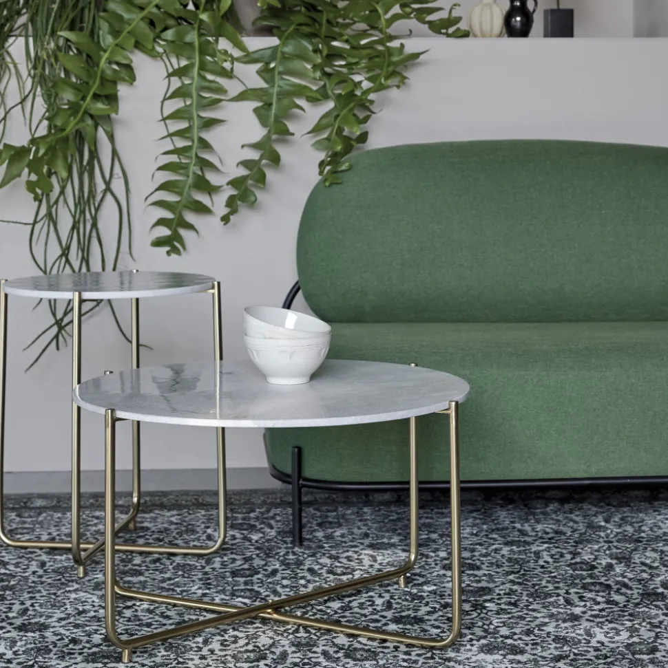 TIMPA Table basse en marbre ø70cm