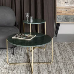 TIMPA Table basse en marbre ø70cm