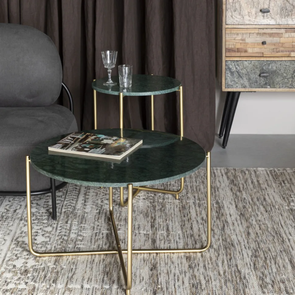 TIMPA Table basse en marbre ø70cm