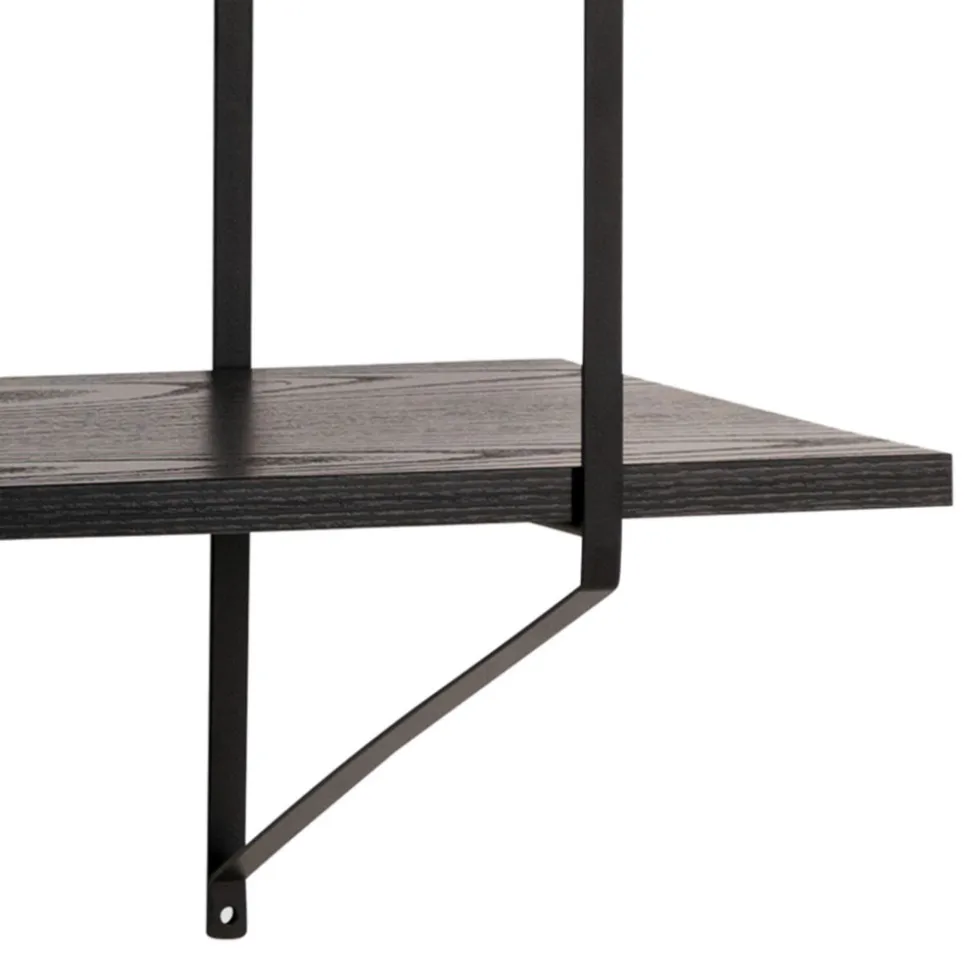 TOCRO Etagère murale en bois et métal L191cm