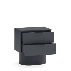TOTEM Table de chevet 2 tiroirs en bois