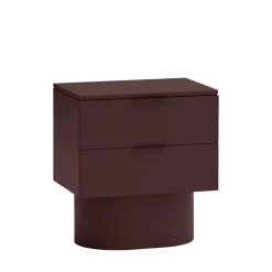 TOTEM Table de chevet 2 tiroirs en bois