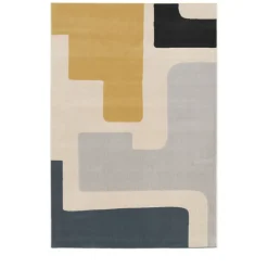 TUMA Tapis contemporain à motif géométrique