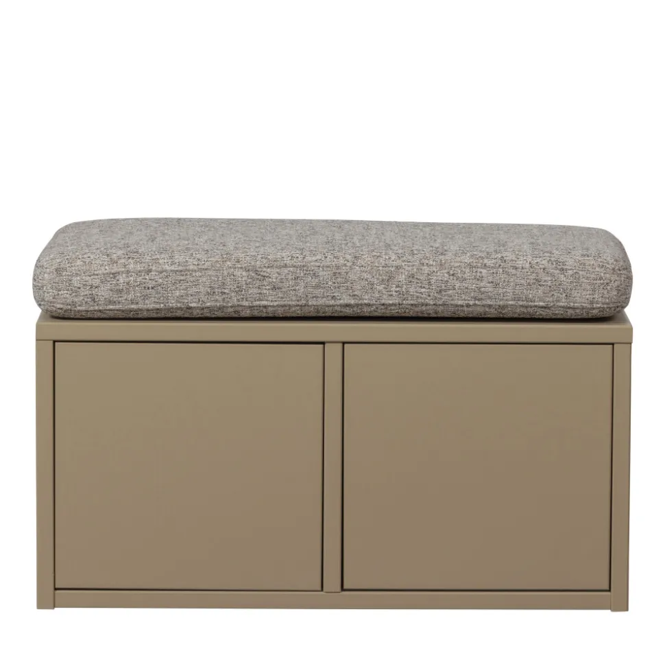 TURNER Banc d'entrée avec rangement chaussures en bois L80cm