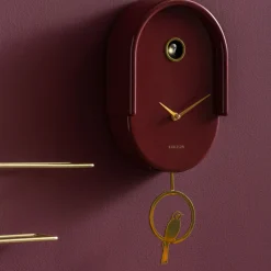 TWEET Horloge murale en métal avec coucou