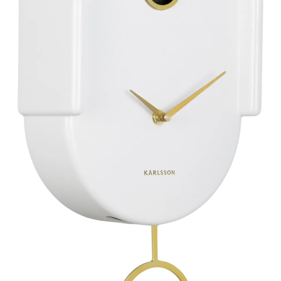 TWEET Horloge murale en métal avec coucou
