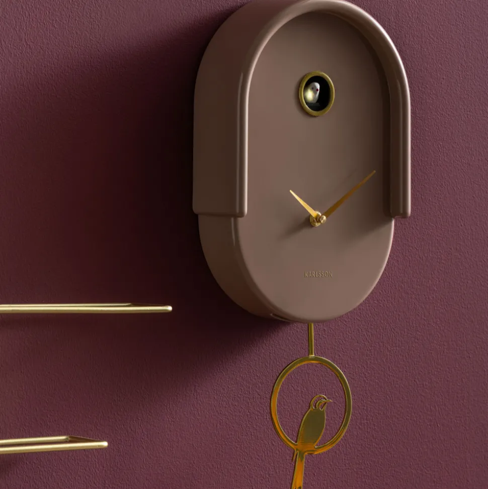 TWEET Horloge murale en métal avec coucou