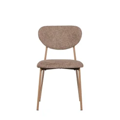 VALOR Lot de 2 chaises en tissu et métal