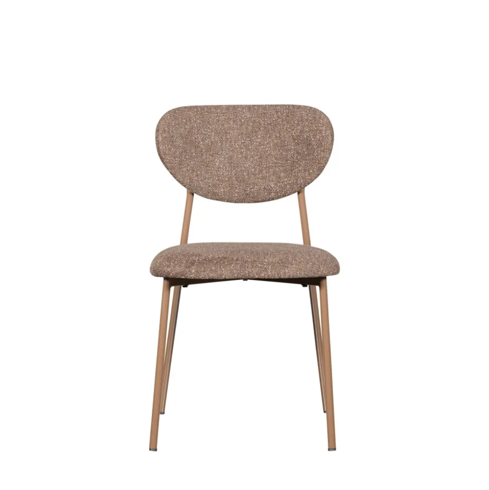 VALOR Lot de 2 chaises en tissu et métal