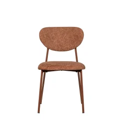 VALOR Lot de 2 chaises en tissu et métal
