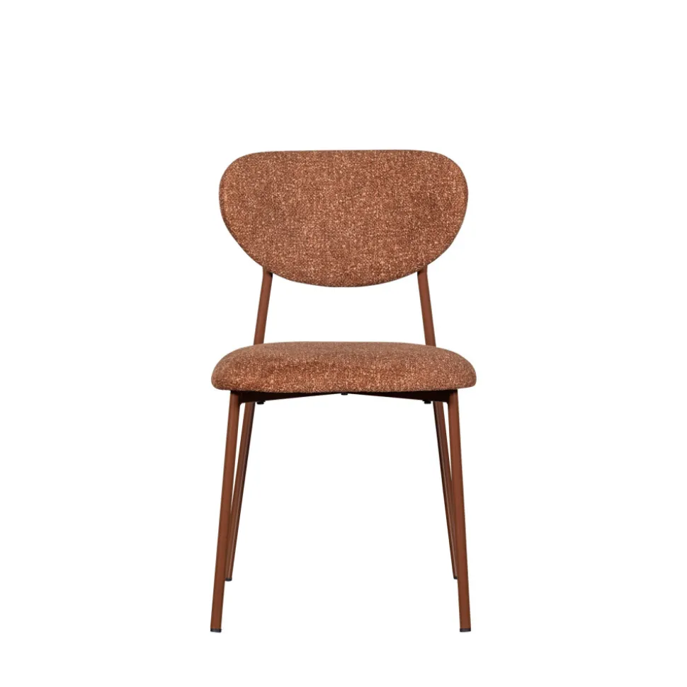VALOR Lot de 2 chaises en tissu et métal
