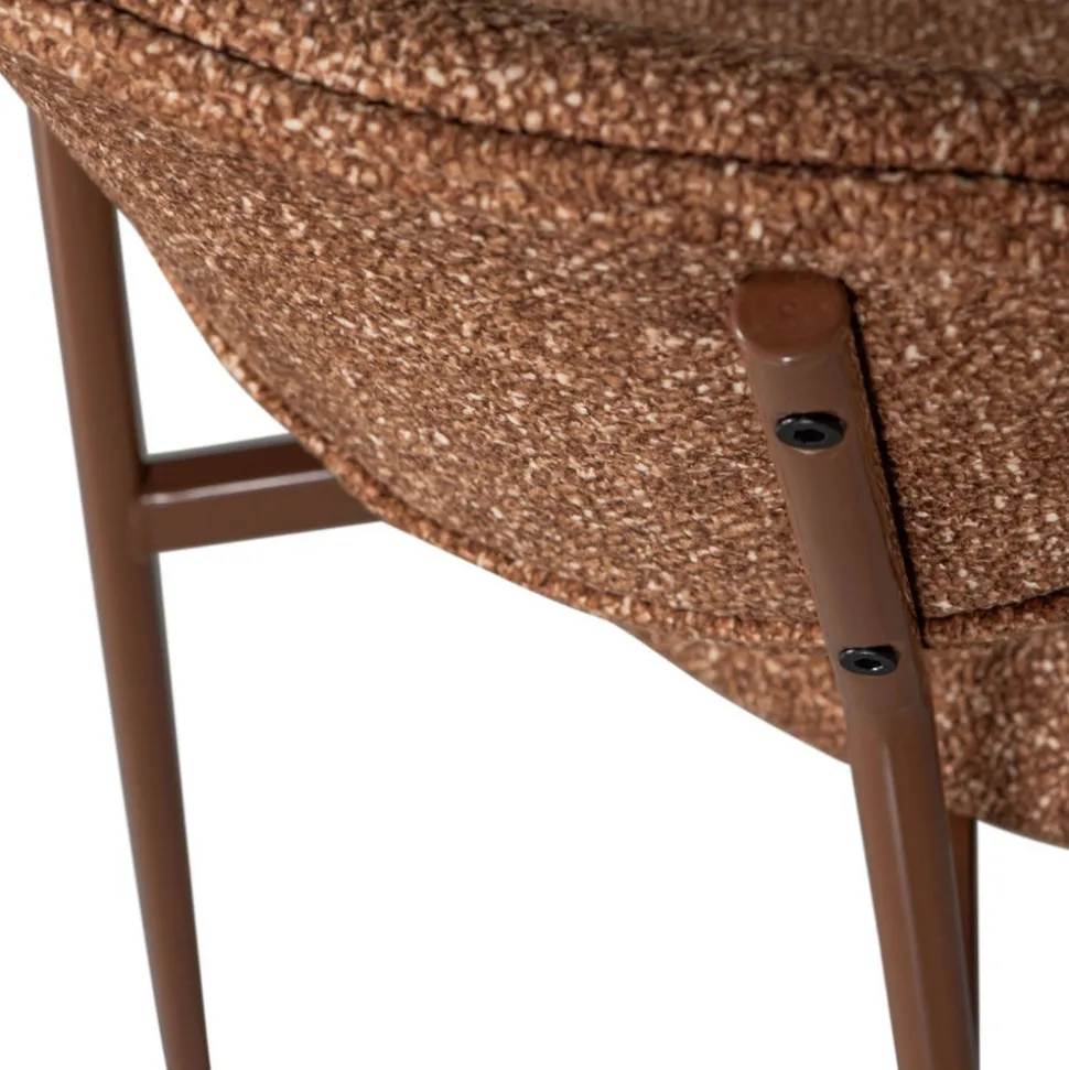 VALOR Lot de 2 chaises en tissu et métal