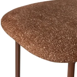 VALOR Lot de 2 chaises en tissu et métal