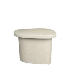 VEDA Table d'appoint organique en bois finition marbre recyclé H41cm